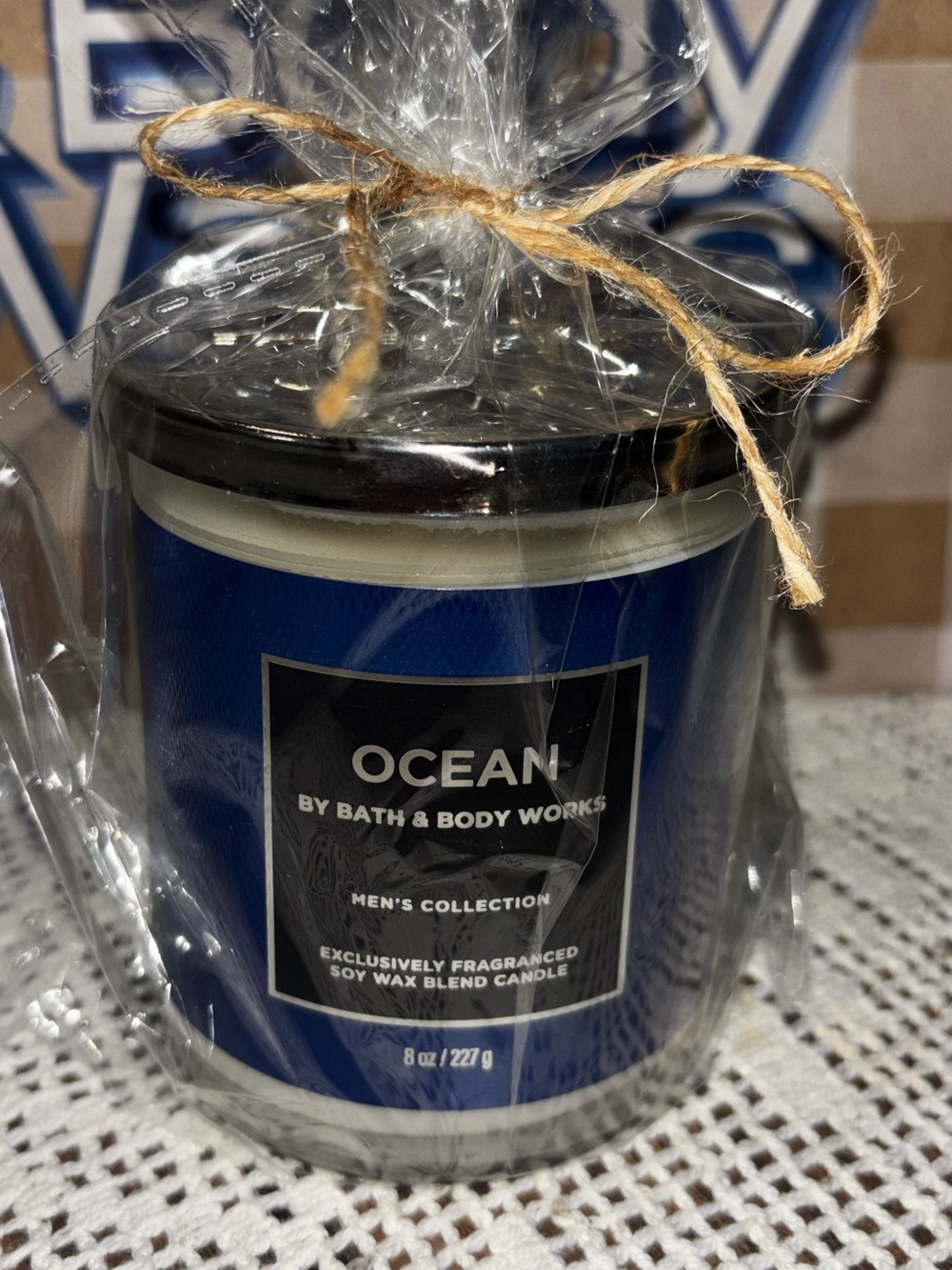 (2026) Bath & Body Works Ocean Candle - Navy Blue
